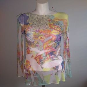 Floral tunic top